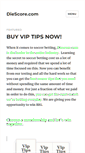 Mobile Screenshot of diescore.com